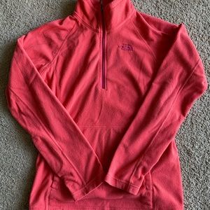 VTG THE NORTHFACE Women Fleece Half Zip PullOver M